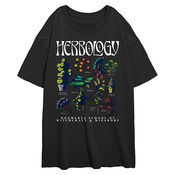 Женская Футболка Harry Potter Herbology Sheet Oversized Graphic Tee Harry Potter