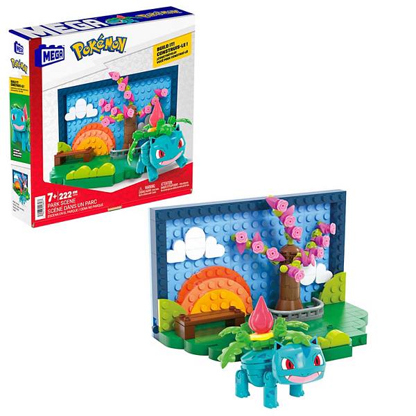 Mega Bloks Pokémon Park Scene 220-Piece Building Toy Kits with 1 Action Figure Mega Bloks