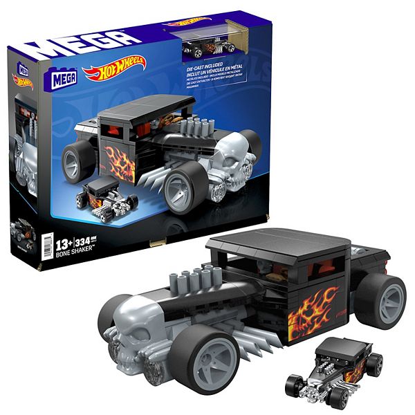 Mega Bloks Hot Wheels Bone Shaker 334-Piece Vehicle Building Toy Kit Mega Bloks