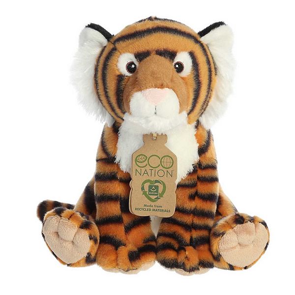 Aurora Medium Orange Eco Nation Eco Hugs 12" Bengal Tiger Eco-friendly Stuffed Animal Aurora