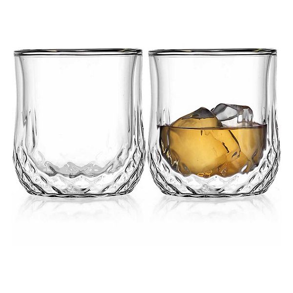 Home Essentials Attache Etched Double Old Fashioned Glasses 2-piece Set Home Essentials