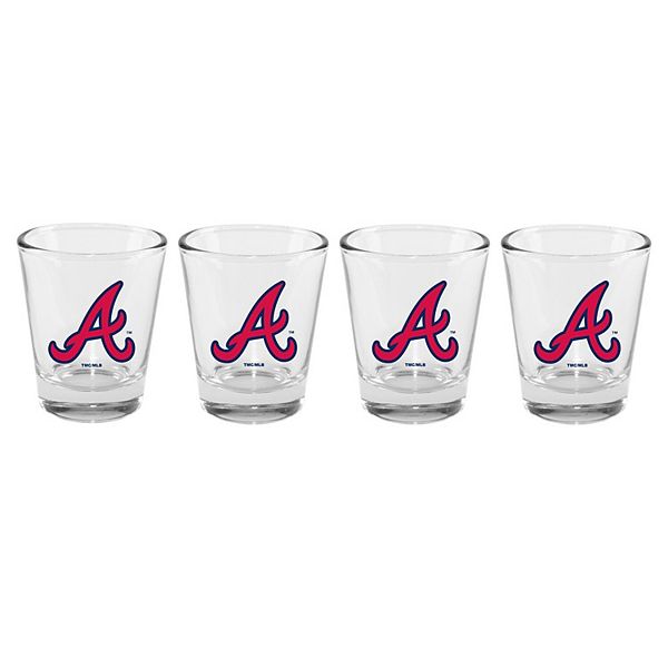 The Memory Company Atlanta Braves 4-Pack 2oz. Shot Glass Set The Memory Company