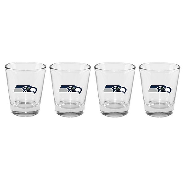 The Memory Company Seattle Seahawks 4-Pack 2oz. Shot Glass Set The Memory Company