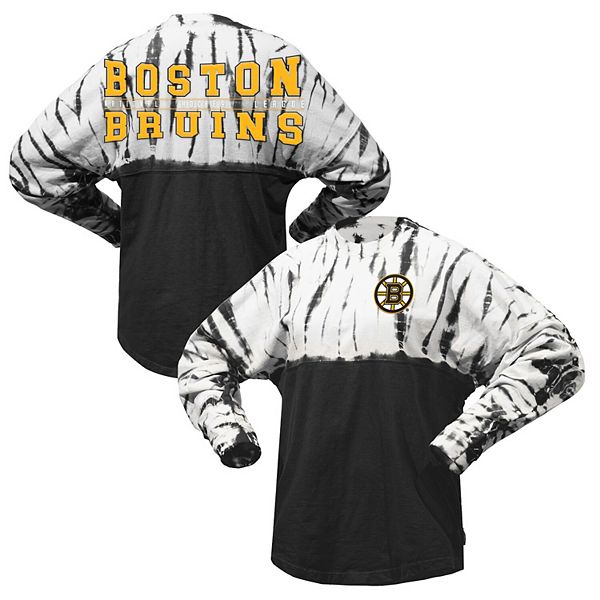 Унисекс худи Spirit Jersey черного цвета Boston Bruins с длинными рукавами и градиентным эффектом Spirit Jersey