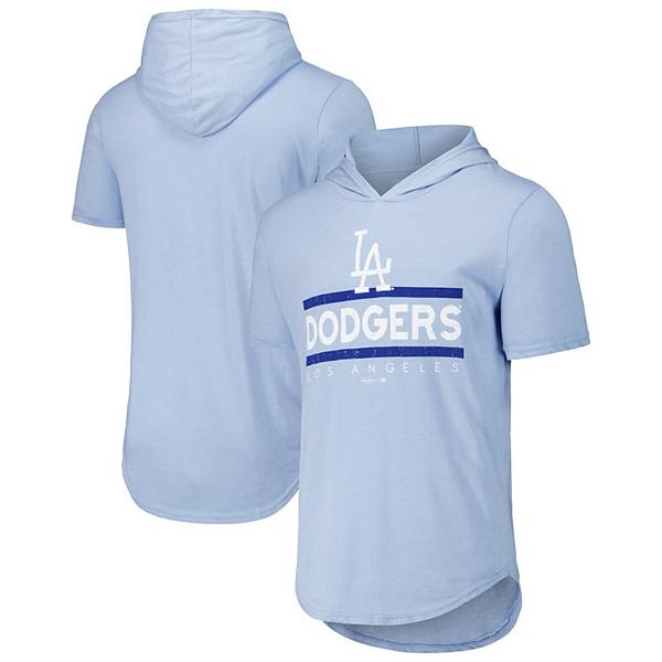 Мужская худи-футболка Los Angeles Dodgers от Majestic Threads с трикотажной вставкой, 50% полиэстер Majestic Threads