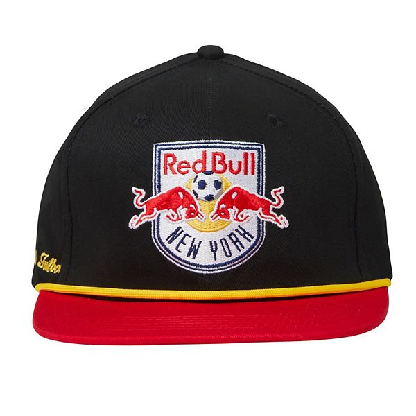 Унисекс черная хлопковая кепка Snapback New York Red Bulls, регулируемый размер Live Breathe Futbol