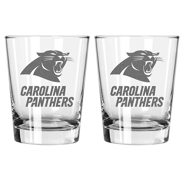 The Memory Company Carolina Panthers 2-Pack 15oz. Double Old Fashioned Glass Set The Memory Company