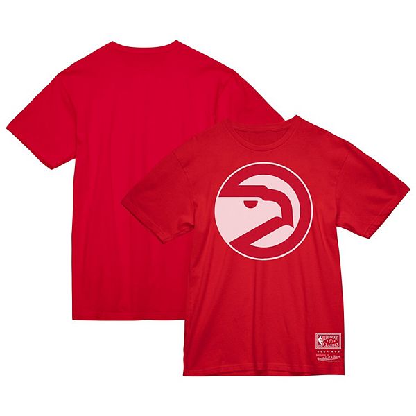 Унисекс Футболка Mitchell & Ness Красная Atlanta Hawks Hardwood Classics MVP с Ретро Логотипом Mitchell & Ness