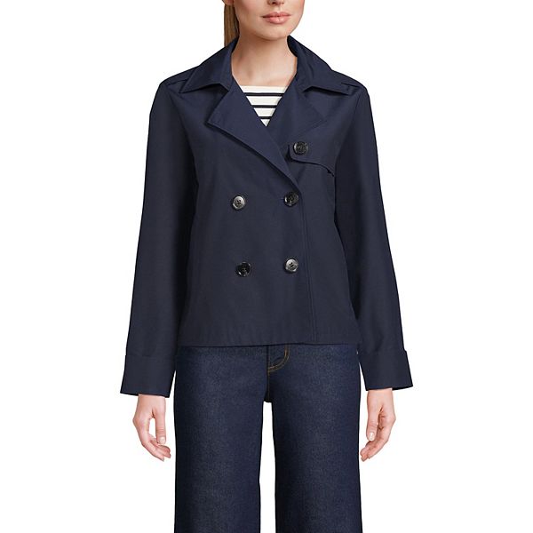 Женская Повседневная куртка Lands' End Cropped Trench Lands' End