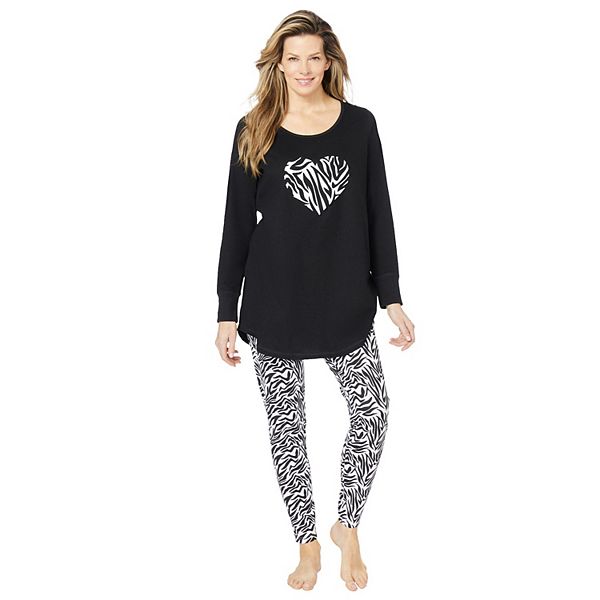 Dreams & Co. Women's Plus Size 2-piece Pj Legging Set Dreams & Co.