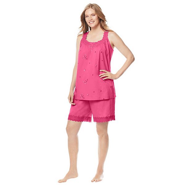 Dreams & Co. Women's Plus Size 2-piece Short Pj Set Dreams & Co.