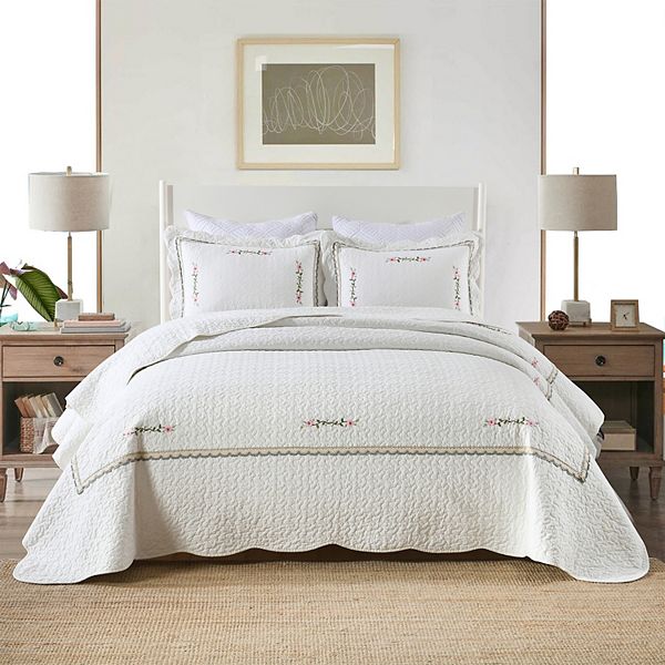 Marcielo 3 Piece 100% Cotton Oversized Lightweight Quilt Set MarCielo