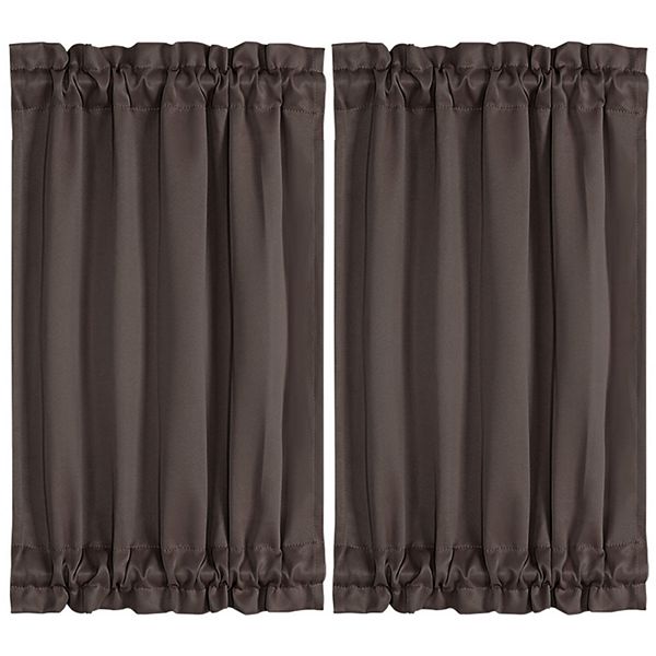 2pcs Blackout Curtains Sliding Door Panel Darkening Drapes PiccoCasa