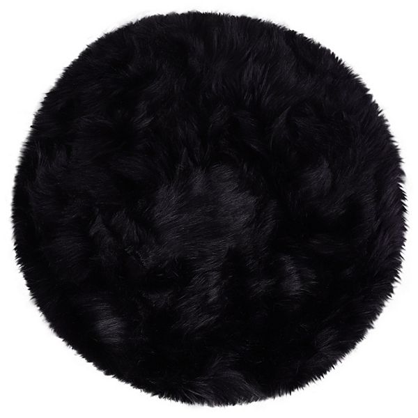 Faux Sheepskin Puffy Plush Area Soft Warm For Office Home Bedroom Floor Mats, 2 X 2 Feet PiccoCasa