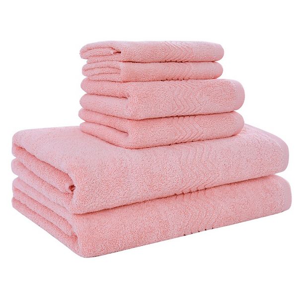 Super Soft And Absorbent Luxury 100% Cotton 6 Piece Bath Towel Set For Home Hotel Use PiccoCasa