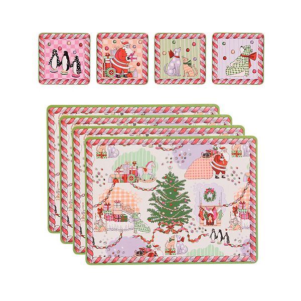 Cath Kidston Christmas Ditsy 4-pk. Placemat & Coasters Cath Kidston