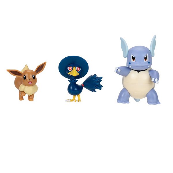 Pokémon Battle Figure 3 Pack - Eevee, Murkrow & Wartortle Licensed Character