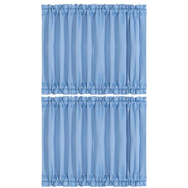 2pcs Blackout Curtains Sliding Door Panel Darkening Drape PiccoCasa