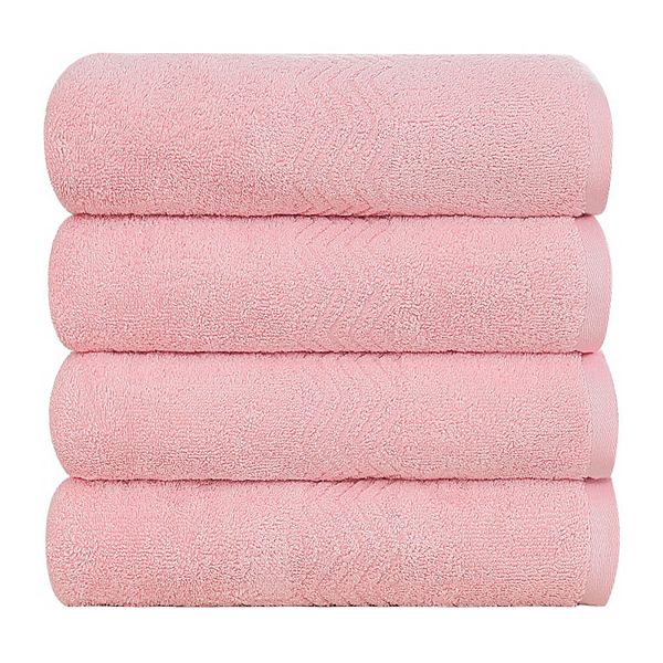 Luxury Hotel & Spa Quality Bath Towels Soft Absorbent 100% Cotton 4 Piece Towel Set PiccoCasa