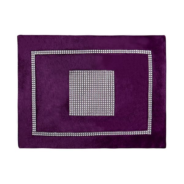 Colored Placemat Table Mat With Diamante Strip And Tassels PiccoCasa