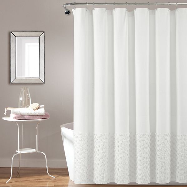 Lush Decor Boho Polka Dot Yarn Shower Curtain Lush Décor