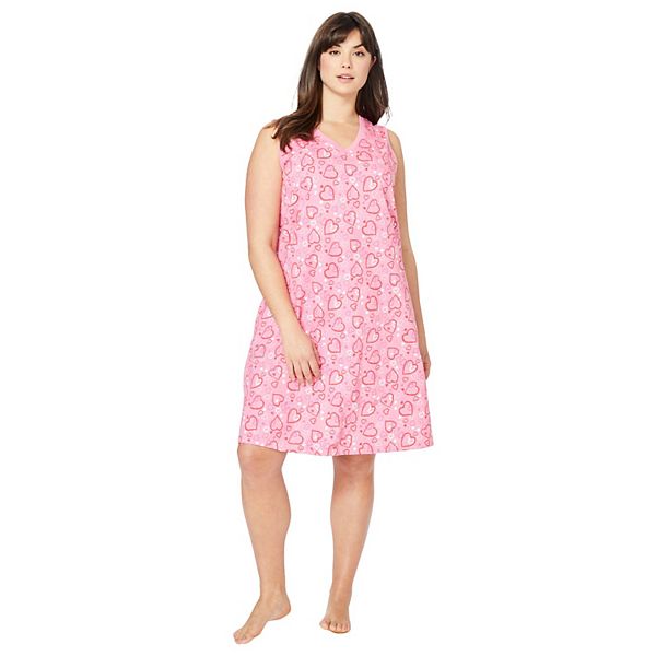 Dreams & Co. Women's Plus Size Short Sleeveless Sleepshirt Dreams & Co.