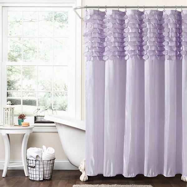 Lush Decor Lillian Lilac Shower Curtain Lush Décor