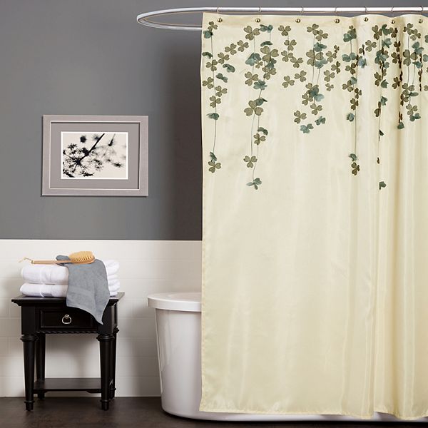 Lush Decor Flower Drops Shower Curtain Lush Décor