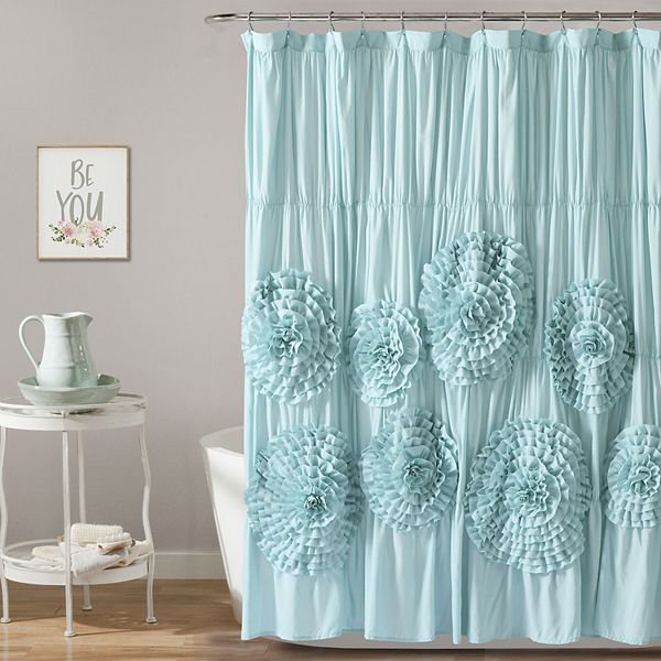 Lush Decor Serena 3D Floral Shower Curtain Lush Décor