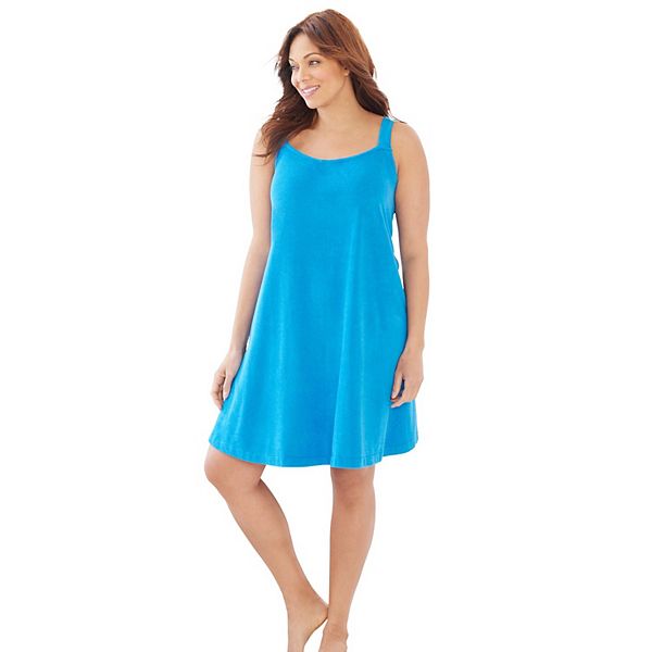 Dreams & Co. Women's Plus Size Sleeveless Terry Lounger Dreams & Co.