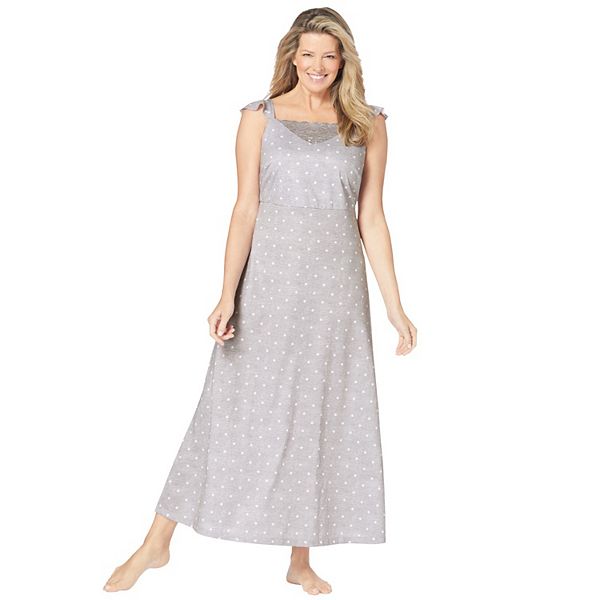 Dreams & Co. Women's Plus Size Long Supportive Gown Dreams & Co.