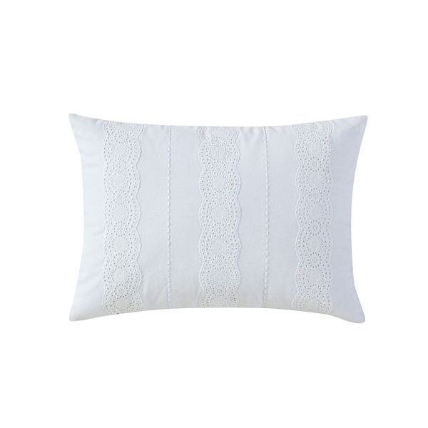 Peri Linen Eyelet Decorative Pillow Peri