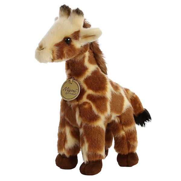 Aurora Small Brown Miyoni 9" Giraffe Realistic Stuffed Animal Aurora