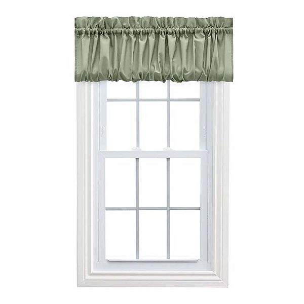 Stacey 1.5" Rod Pocket Solid Color Window Balloon Window Valance Ellis Curtain