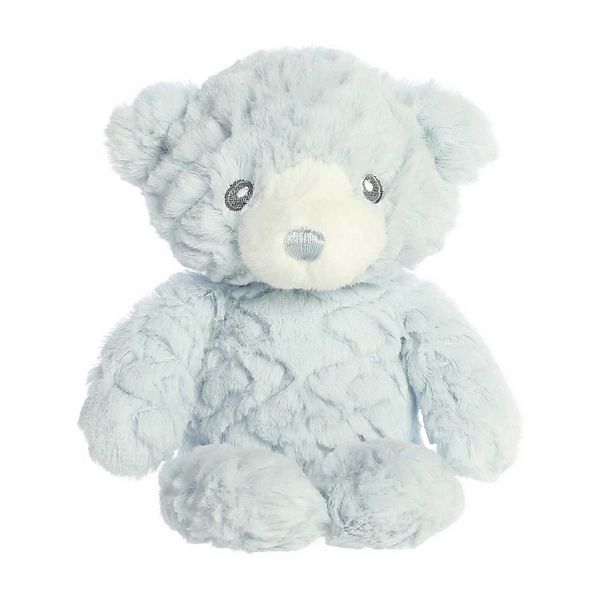 ebba - Medium Huggy Bear - 10" Blue - Snuggly Baby Stuffed Animal Ebba