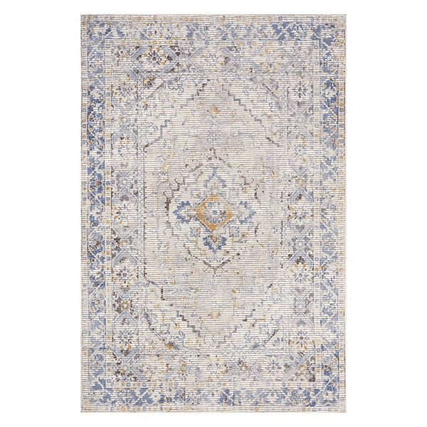 nuLOOM Vintage Medallion Machine Washable Area Rug NuLOOM