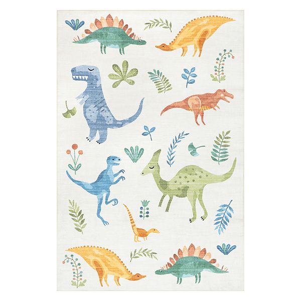 nuLOOM Eamon Dinosaur Machine Washable Area Rug NuLOOM