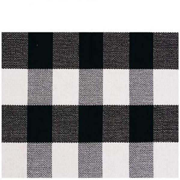 Marcielo Cotton  Plaid Rugs Outdoor Mats 23.5 by 35.4 Inches MarCielo