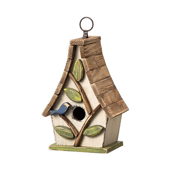 Glitzhome 9.5''h Hanging Bird House For Outdoor Patio Garden Glitzhome