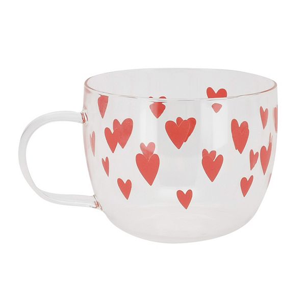 Celebrate Together™ Valentine's Day Heart Toss Glass Mug Celebrate Together