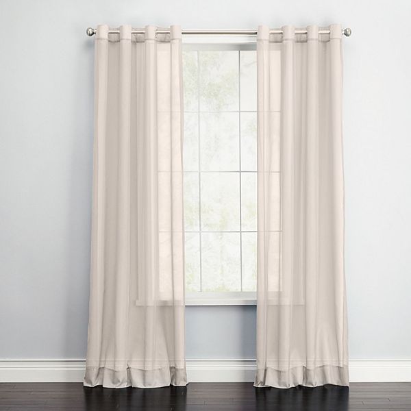 BrylaneHome BH Studio Sheer Voile Tab-Top Panel BrylaneHome