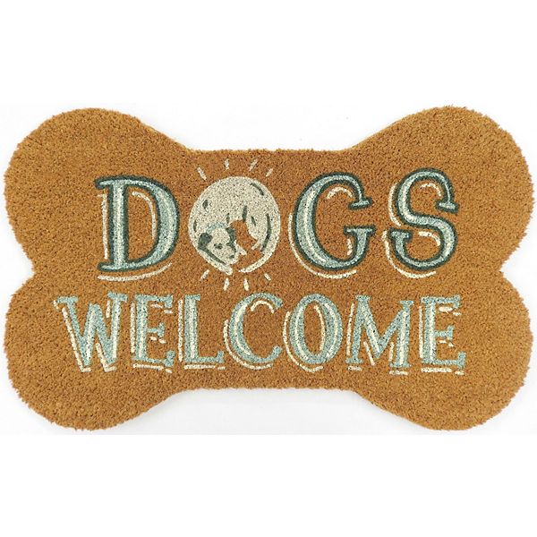 Celebrate Together™ Spring Shaped Bone Dogs Welcome Coir Doormat Celebrate Together