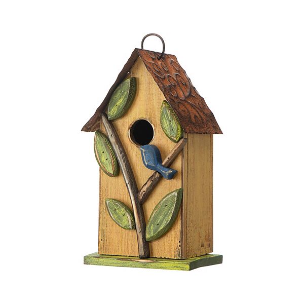 Glitzhome 9.7" H Hanging Bird House For Outdoor Patio Garden Glitzhome