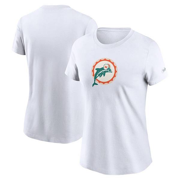 Белая футболка Nike из 100% хлопка с логотипом Miami Dolphins Nike