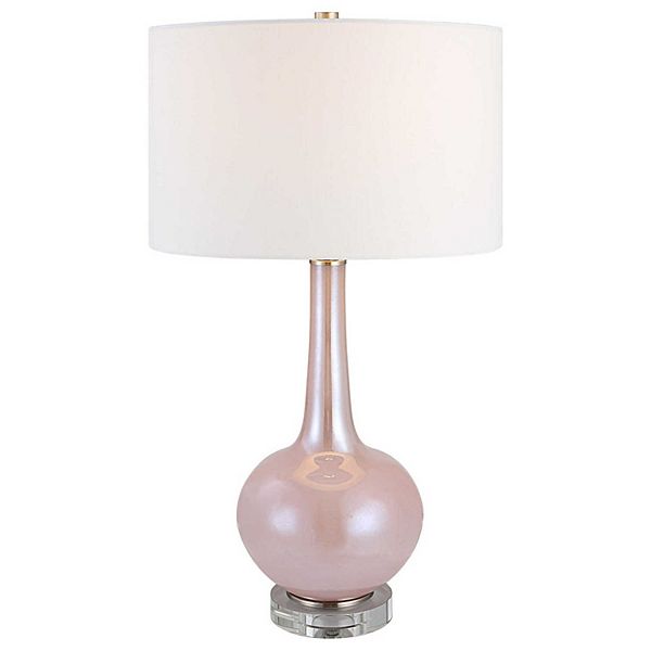 Uttermost Rosa Pink Glass Table Lamp Uttermost