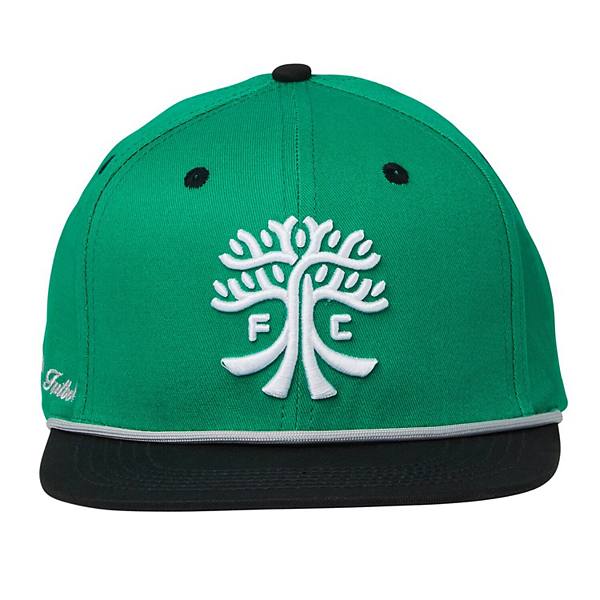 Унисекс зеленая бейсболка Austin FC Snapback, 100% хлопок, регулируемый размер Live Breathe Futbol