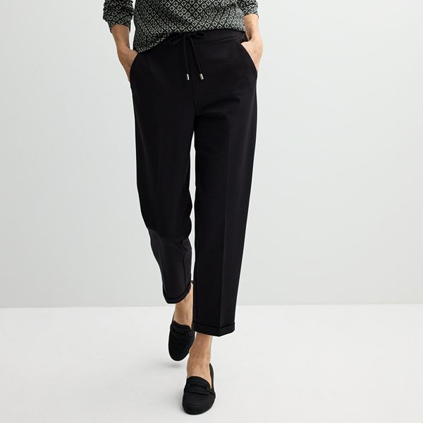 Women's Croft & Barrow® Pull On Ponte Pants Croft & Barrow