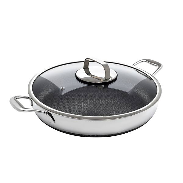 Livwell DiamondClad™ 14-in. Hybrid Nonstick Stainless Steel Everything Pan Set w/ Tempered Glass Lid Livwell