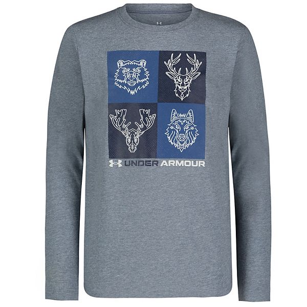 Детская Футболка Under Armour UA Animal Crest с Длинным Рукавом Under Armour