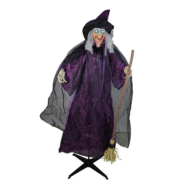 Northlight Lighted and Animated Witch Halloween Figure Decoration Northlight